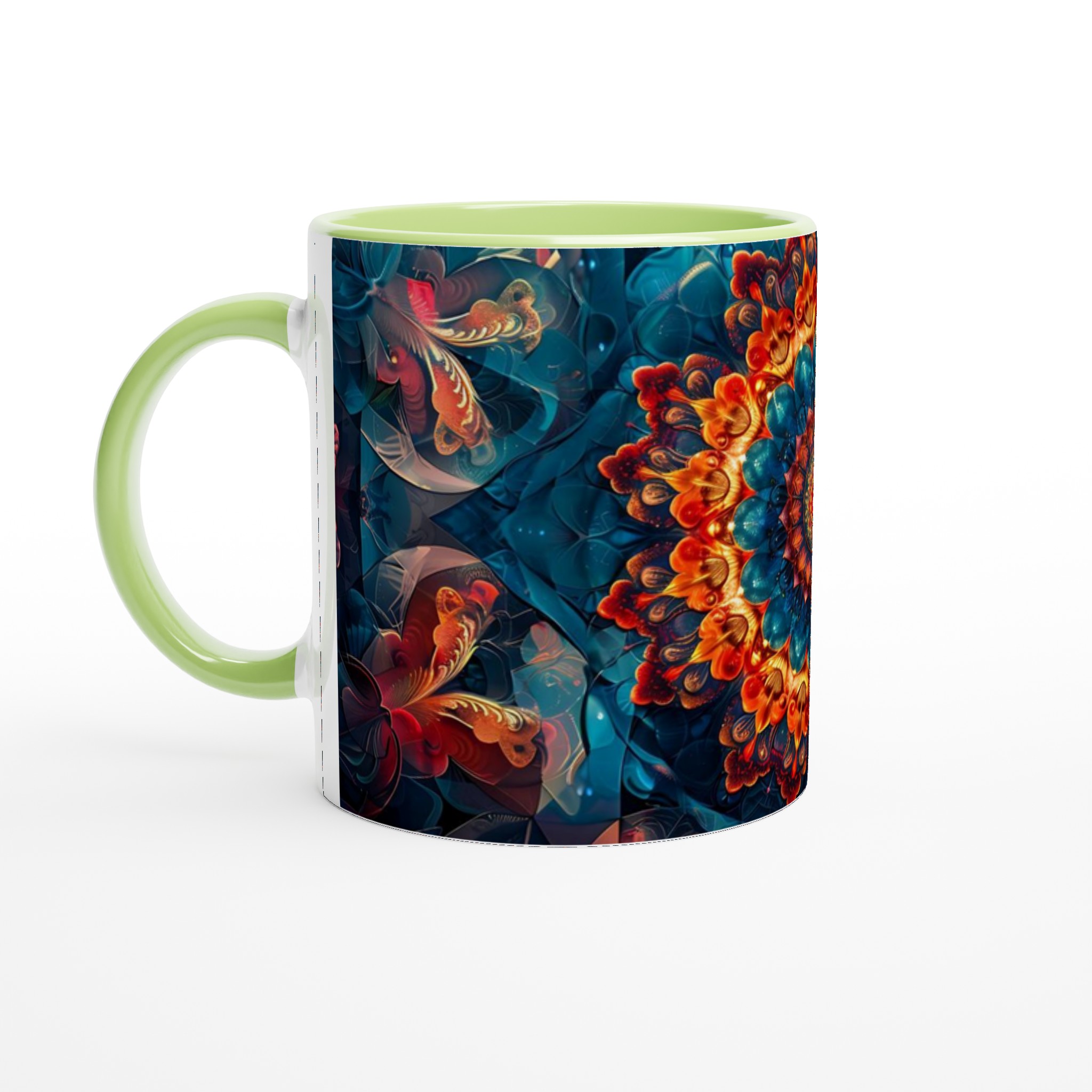 Abstrakt Mandala Keramikmugg - Livfull Design i Ditt Val av Färg 7 ff2757d2-8117-4f57-a5d2-7685b540c1c5