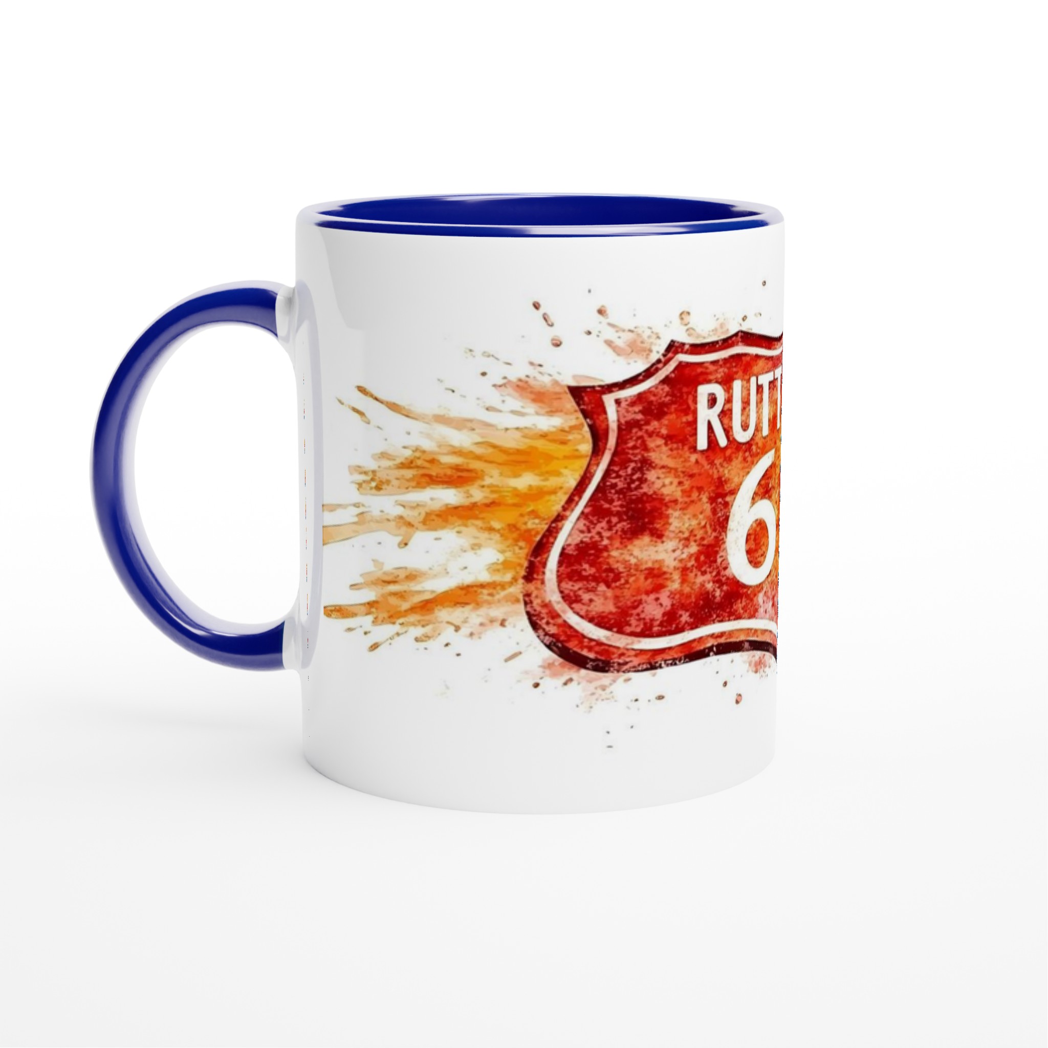 Route 66 Inspirerad Keramikmugg - Akvarellstil | 11oz Favoritkopp i Flera Färger 2 ff2b8a70-4a9a-4be4-81ab-070fb5ef9c4b