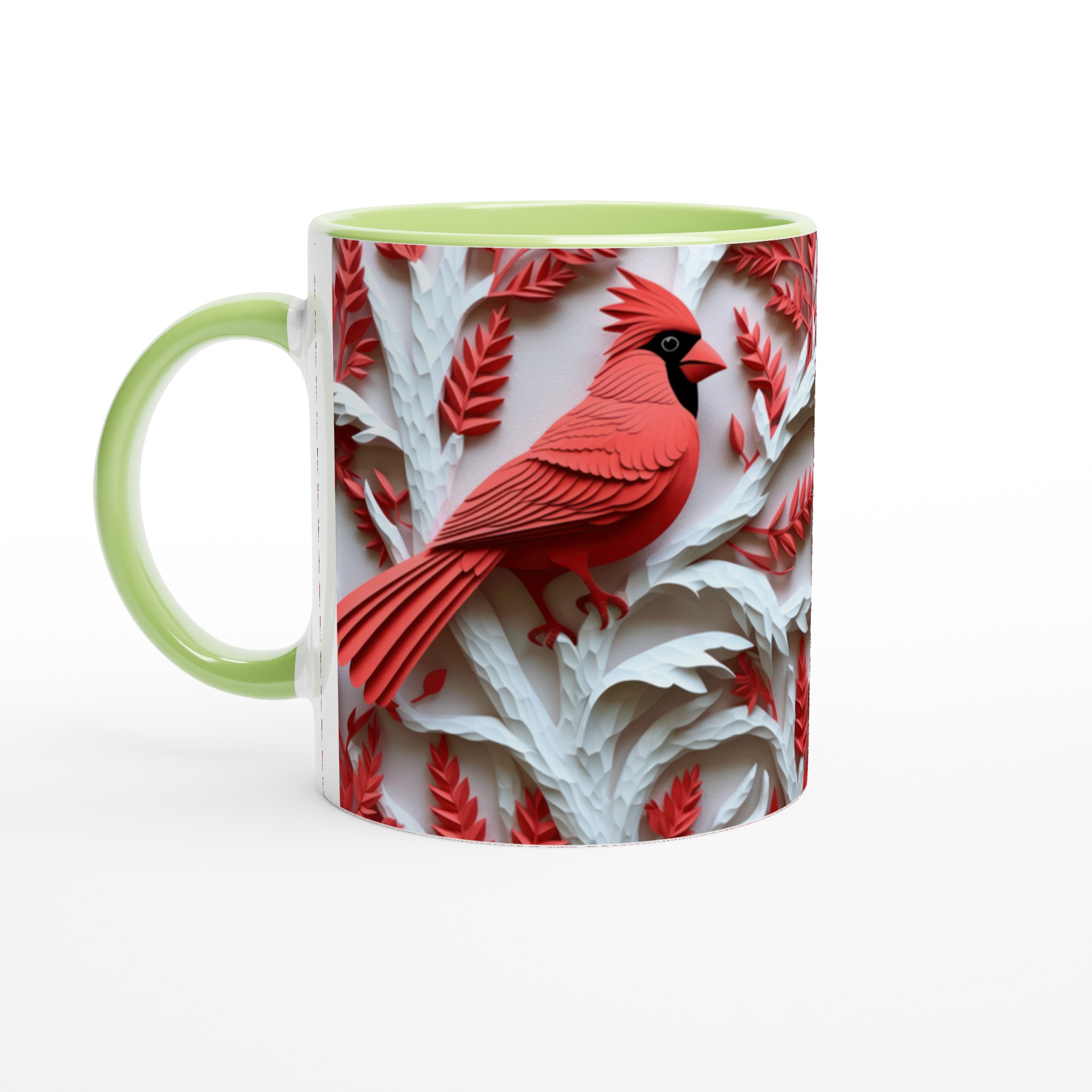 Vit 11oz keramisk mugg med elegant röd kardinal – finn din färg och glans 7 ff30278d-0f5c-4108-9425-94a3c78786f0