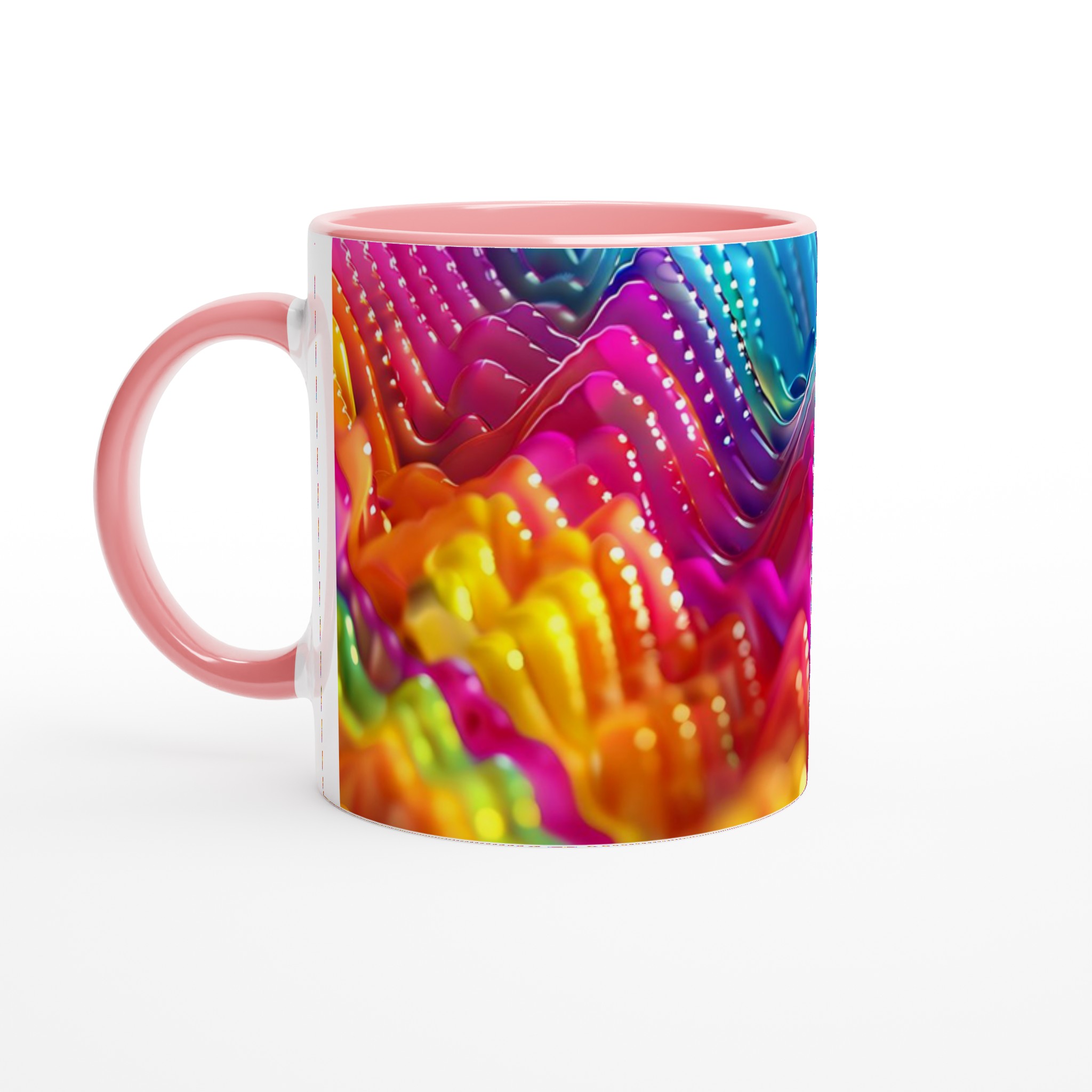 Abstrakt Vågmotiv 11oz Keramisk Mugg – Färgglad Design för Ditt Val 6 ff3e2796-b757-4a5d-8e70-fde10c34e429