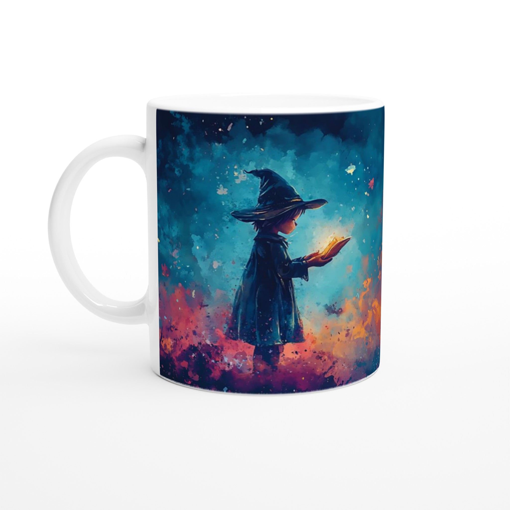 Magical Halloween Pumpkin & Witch Ceramic Mug – Spooky Watercolor Art in Your Choice of 7 Colors 1 ff7a1f58-68ea-480f-a25a-6313c889d100