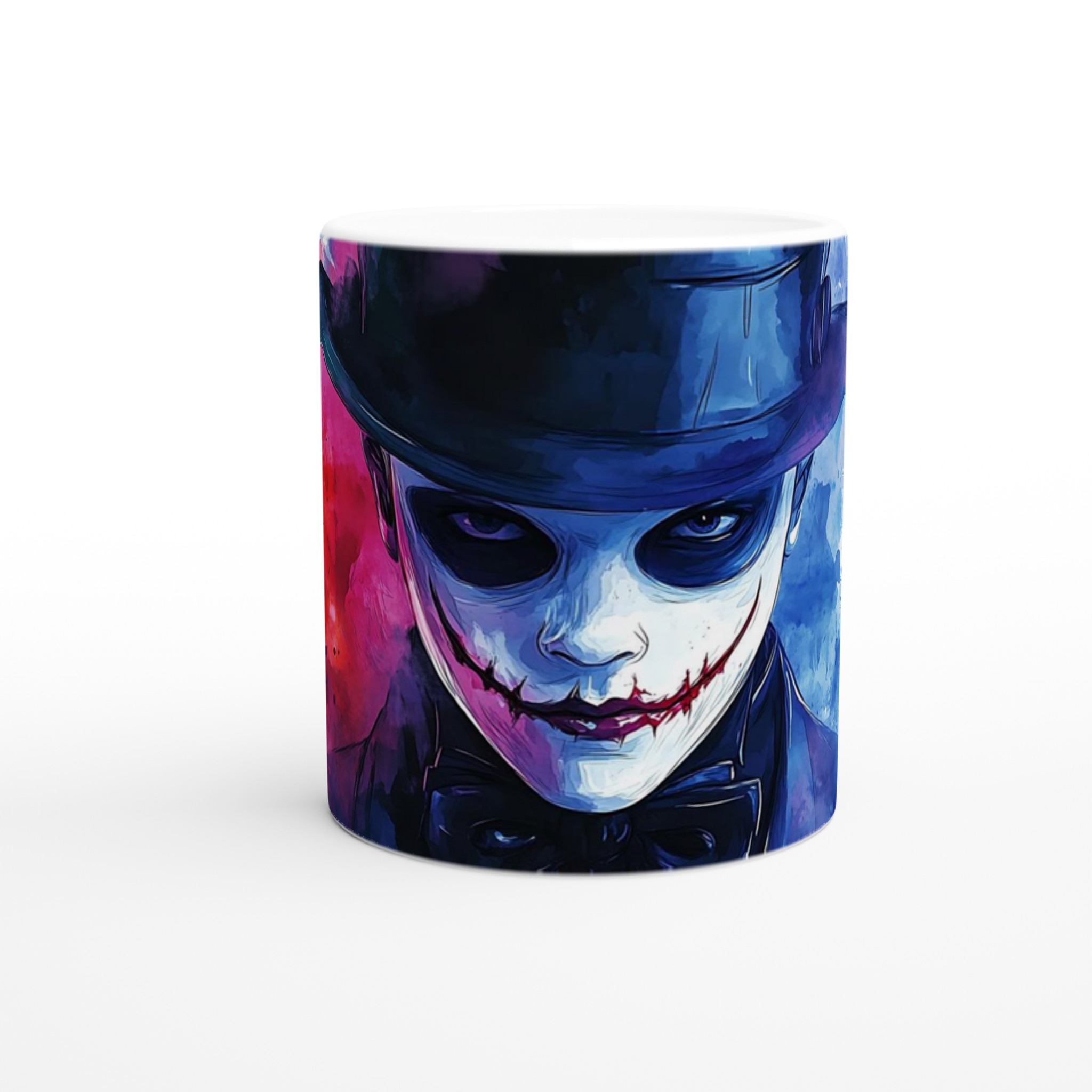 Mystisk Skräckclown Keramikmugg – Perfekt för Halloween & Gotisk Stil, Välj Din Färg! 8 ffa2b7de-8b41-4f85-a5a0-e2bb95c66972