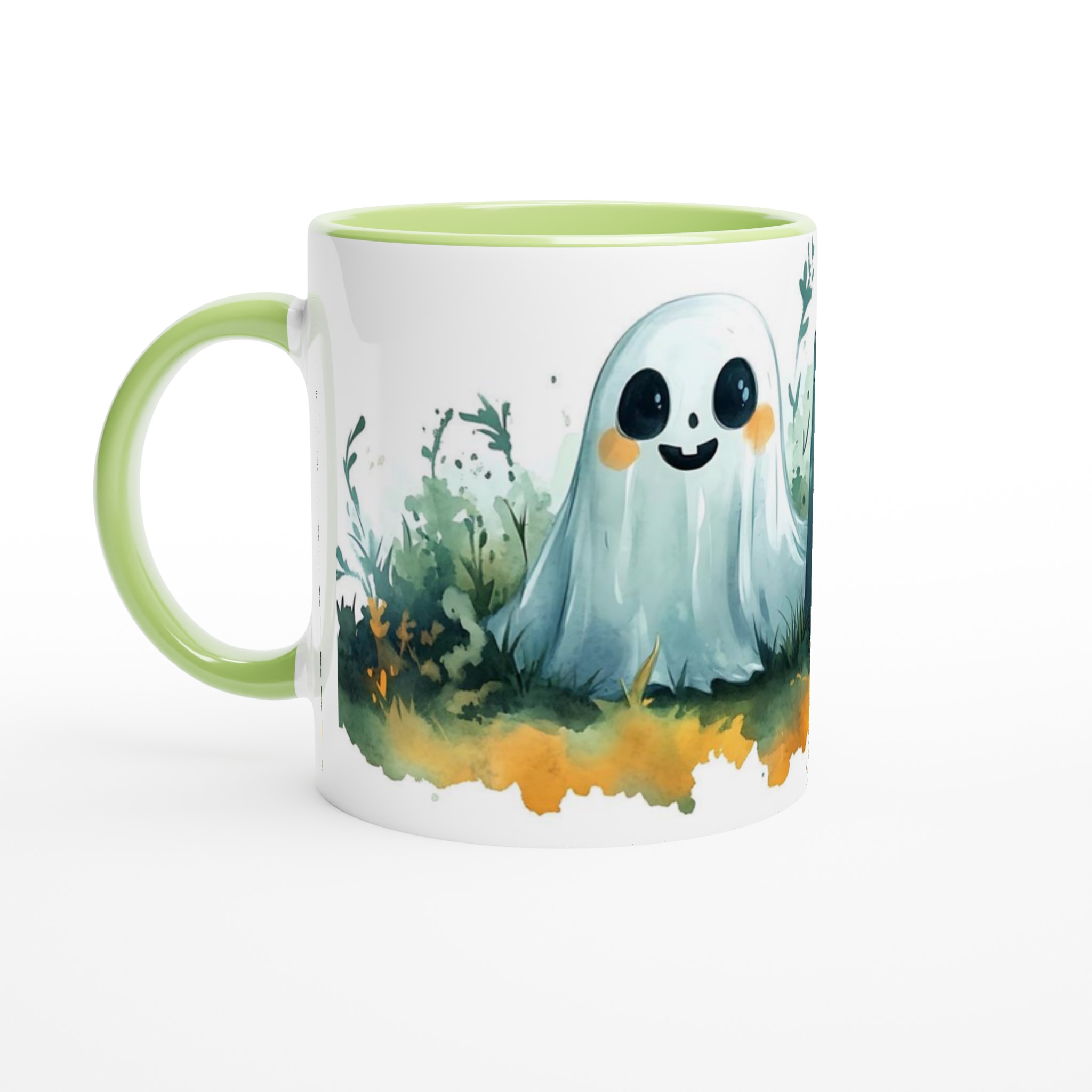 Söt Halloween Spökmugg i Akvarell – Charmig Keramikmugg för Kusliga Kaffestunder, Välj bland Flera Färger 7 ffc399a6-9a88-433f-80dd-2c6237fb27a9